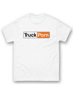 Męski T-Shirt Truckporn biały