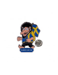 Metall pin Troll Sweden
