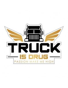 Truck is Drug sticker small