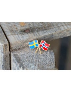 Metall pin Sweden-Norway flag