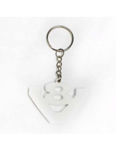V8 plastic keychain gloss...
