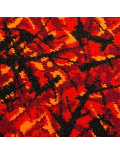 Danish plush fabric red