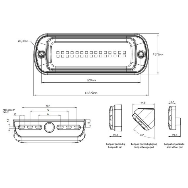 WAŚ W229/1501 - Lampa robocza LED, 30...
