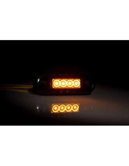 Lampa obrysowa FT-073Z LED DARK pomarańczowa 12/36V
