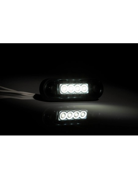 Lampa obrysowa FT-073B LED DARK biała 12/36V