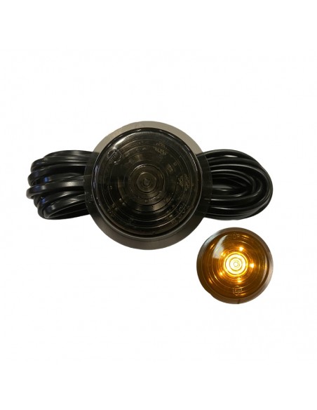 Gylle LED insert orange with BLACK LINE lens 10-30V