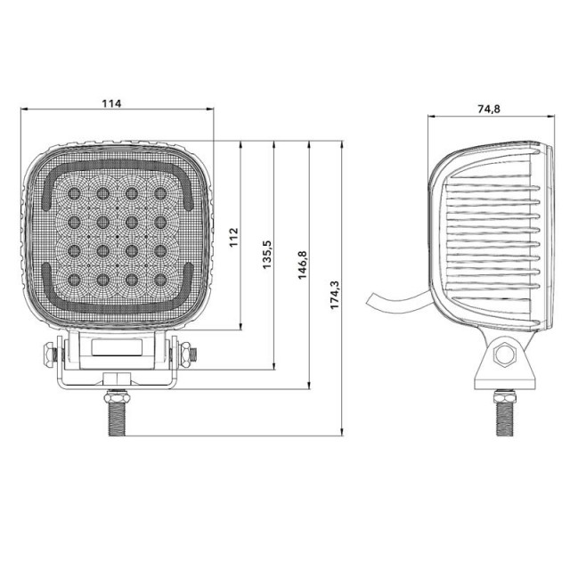 FLEXTRA QUAD 80 Watt - LED Work light...