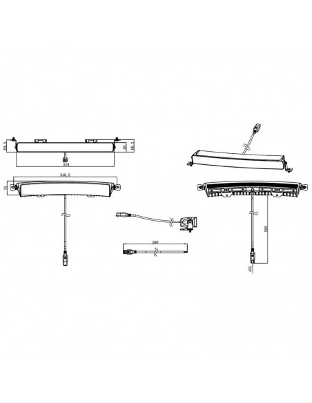 FLEXTRA LEDBAR 210W with dualcolor dynamic position light