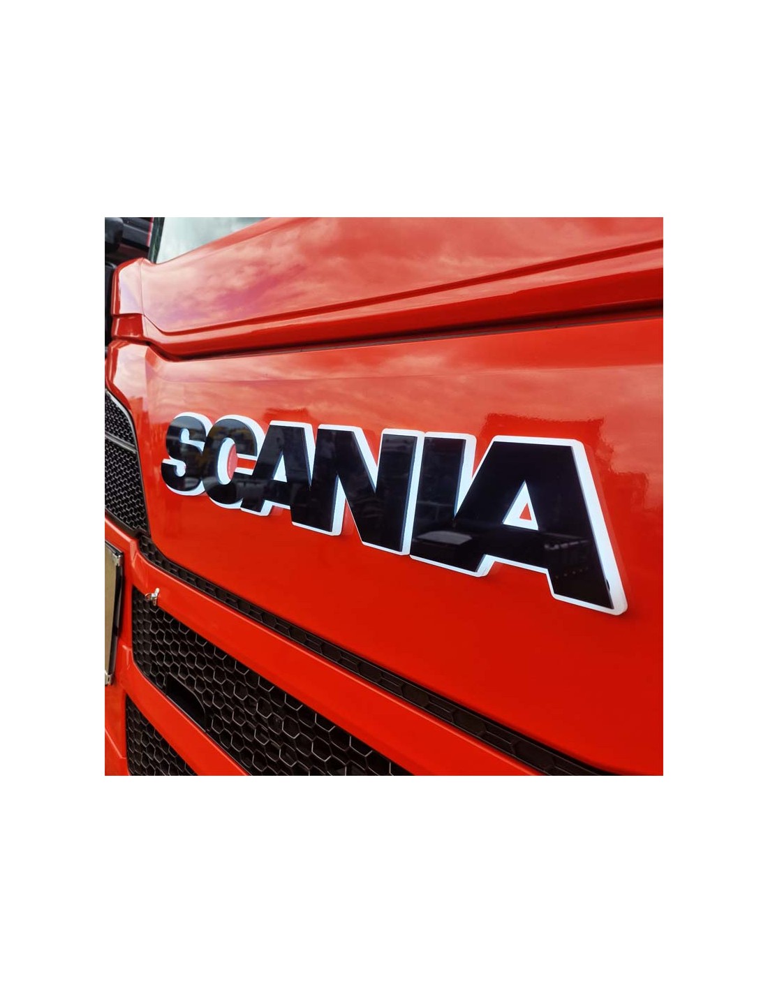 Truck Is Drug Scania Black Sign For Illuminated Lightbase Plexi Mm