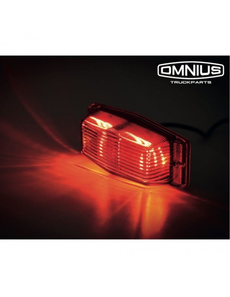 OMNIUS - Lampka Double Burner LED 24V czerwona
