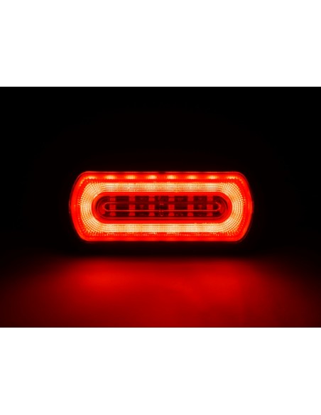 PROSTROBE HALO R65 - Lampa obrysowa LED czerwona z żółtym stroboskopem 12-24V