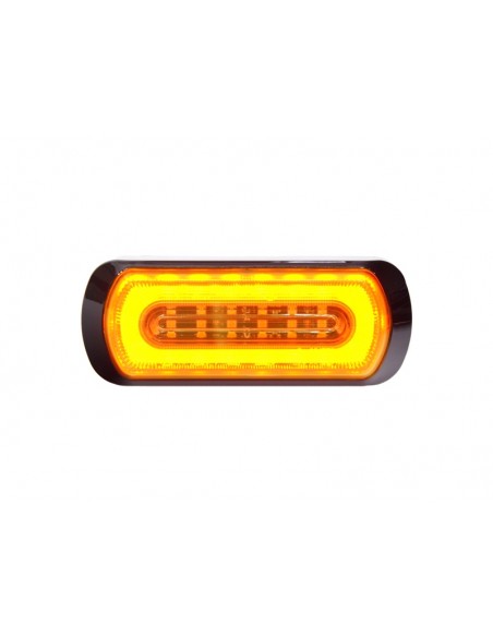 PROSTROBE HALO R65 - Lampa obrysowa LED żółta z żółtym stroboskopem 12-24V