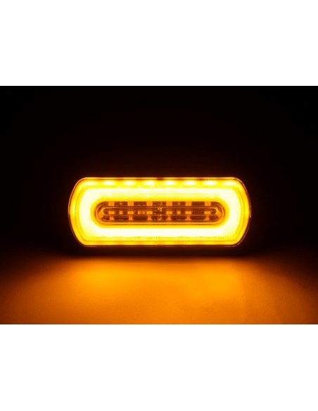 PROSTROBE HALO R65 - Lampa obrysowa LED żółta z żółtym stroboskopem 12-24V