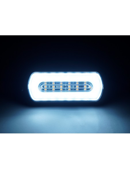 PROSTROBE HALO R65 - White marker light with yellow strobe 12-24V