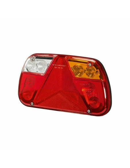 SIM 3149 SLIM PRAWA - Zespolona lampa tylna LED 4-funkcyjna 12/24V, odblask trójkątny