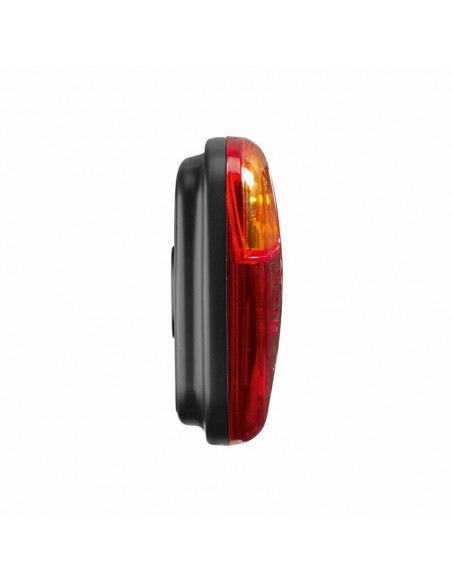 SIM 3149 SLIM LEWA - Zespolona lampa tylna LED 4-funkcyjna 12/24V, odblask prostokąt