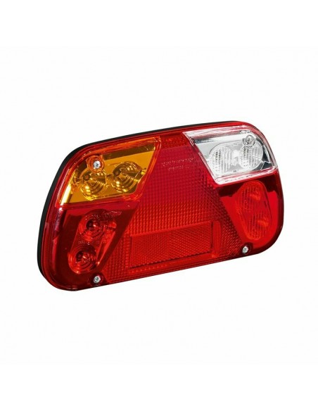 SIM 3149 SLIM LEWA - Zespolona lampa tylna LED 4-funkcyjna 12/24V, odblask prostokąt