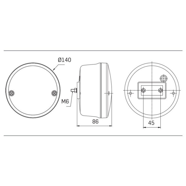 SIM 3164 - LED rear 3-function lamp...