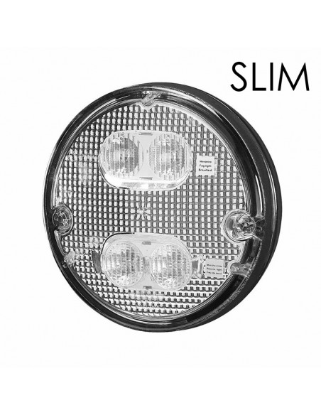 SIM 3164 SLIM - LED 2-functional reversing/fog rear lamp with white shade 12/24 V
