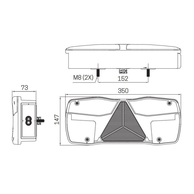 SIM 3192 LEWA - Lampa tylna LED...
