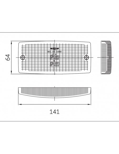 SIM 3123 - Klosz lampy kierunkowskazu pomarańczowy