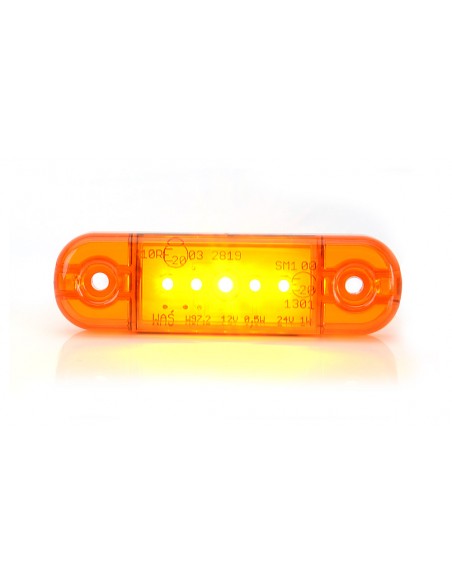 Marker light WAŚ W97.2/711 orange 12/24V - 5 LEDs