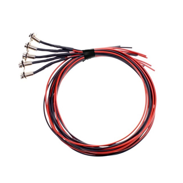 Dioda LED w oprawce metalowej - kolor...