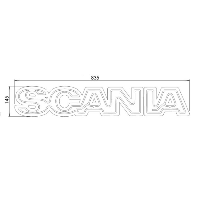 Iluminated lightbase for SCANIA sign...