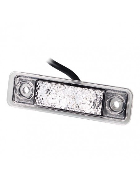 LEDSON Astral - LED marker light xenon white with clear lens 12/24V