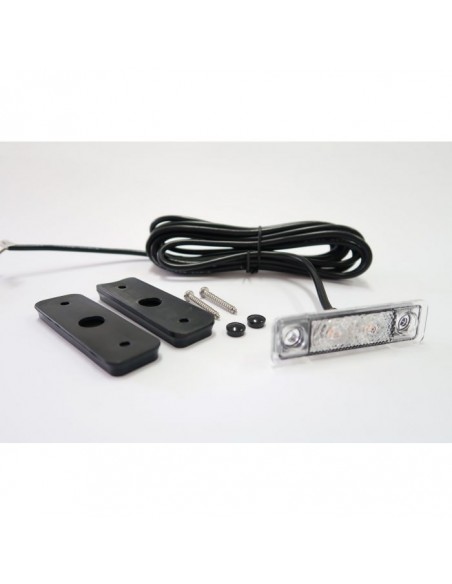 LEDSON Astral - LED marker light xenon white with clear lens 12/24V