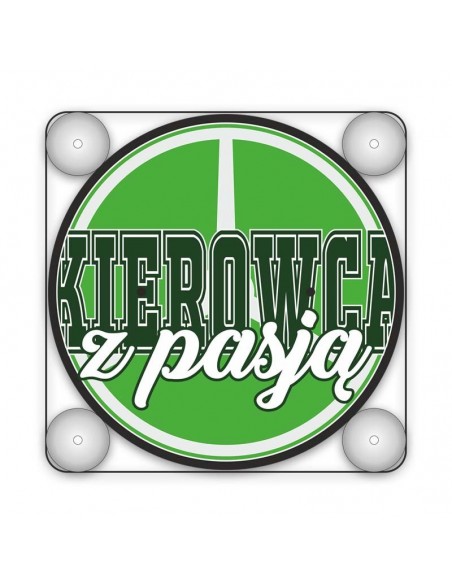 Lightbox Kierowca z Pasją zielony 17cm