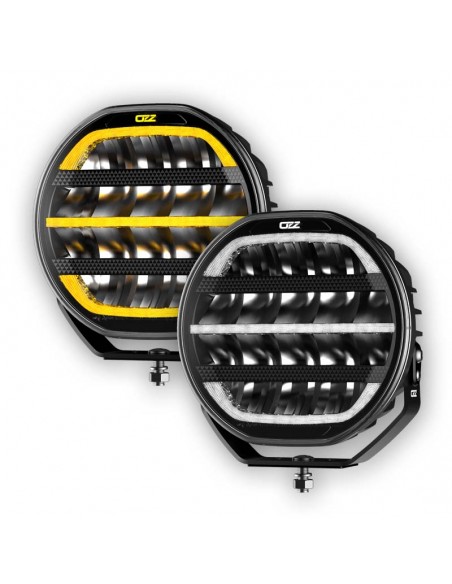 OZZ XR2 P9” - LED high beam lamp with dual-color position light, black housing 10-35V