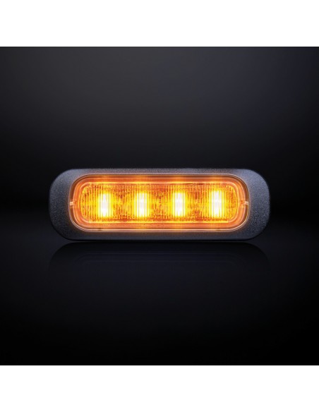 STRANDS - Orange strobe lamp DARK KNIGHT 4 LED