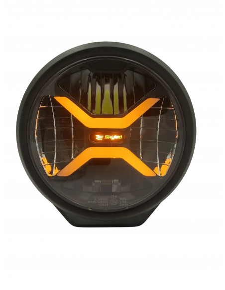 SKYLED Crux 7X 7" - LED road lamp 10-32V, dualcolor dynamic marker light