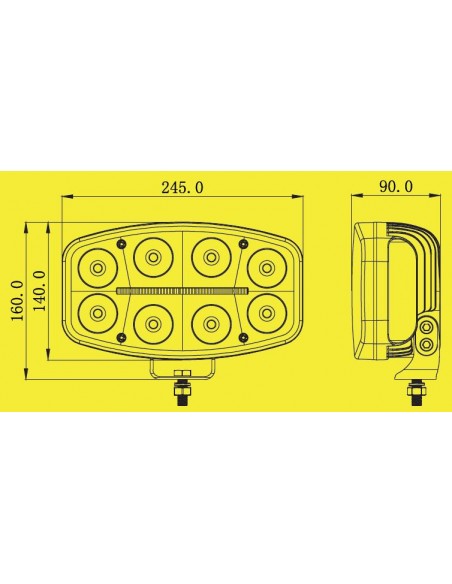 SKYLED Jumbo Octan - lampa drogowa LED 12-48V