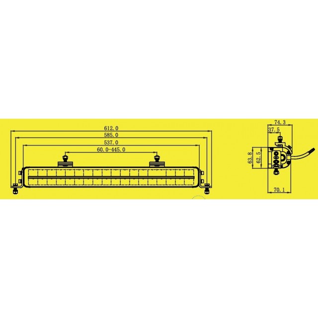 SKYLED TOWER 21,2 LED BAR (537 mm) -...