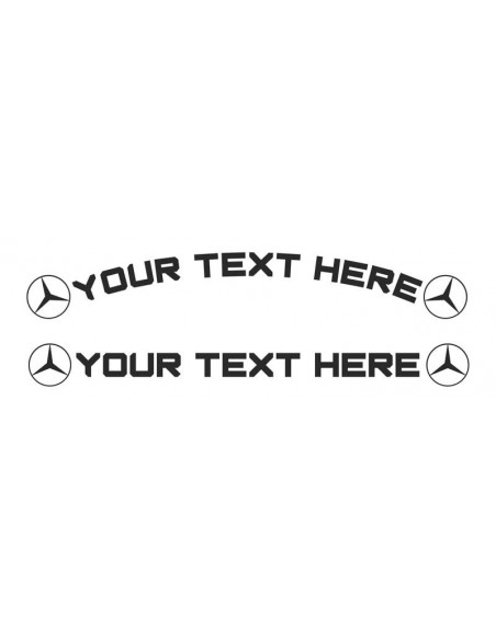 MB - front window text sticker - 1pc
