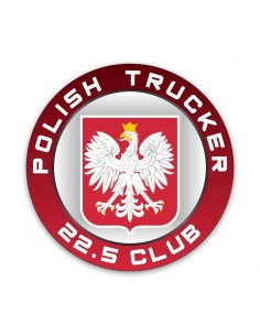 Polish Trucker - naklejka mała