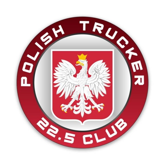 Polish Trucker - naklejka mała 7 cm