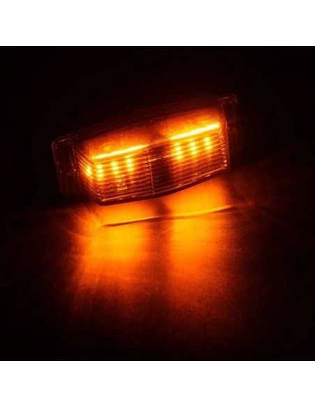 OMNIUS - Double Burner LED dual-color orange/white - smoked lens