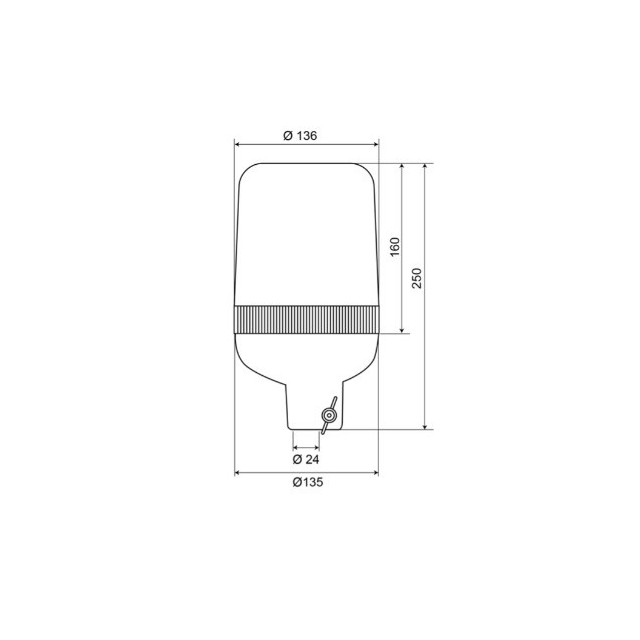 Lampa błyskowa AEB 590 24v -...