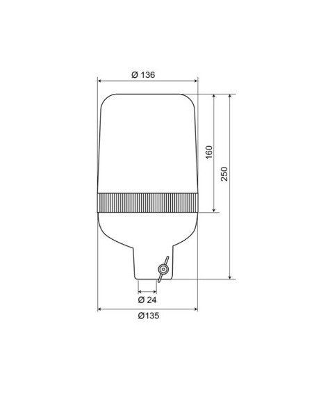 Lampa błyskowa AEB 590 24v - biała
