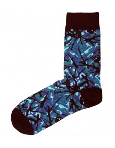 Socks - Danish plush blue...