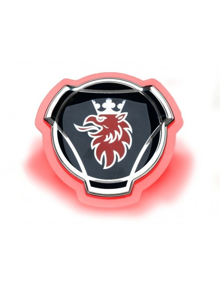 Emblemat SCANIA podświetlany - czerwony