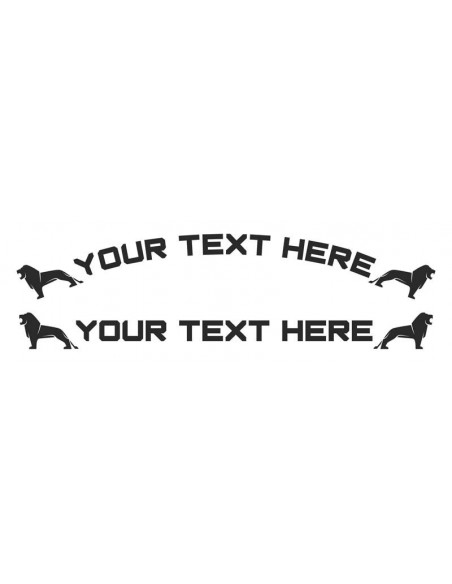 MAN - front window text sticker - 1pc