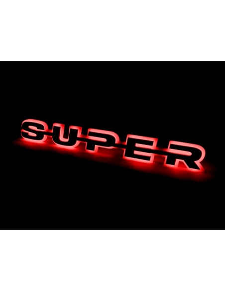 SCANIA - Podświetlenie napisu SUPER 2023+ dualcolor żółte/czerwone