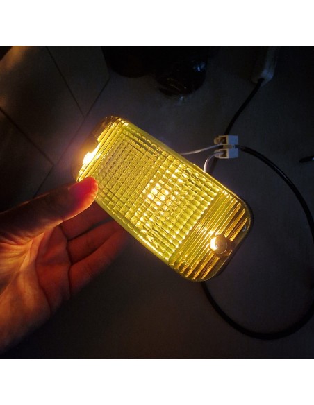 TALMU DRL lamp lens - smoked-yellow