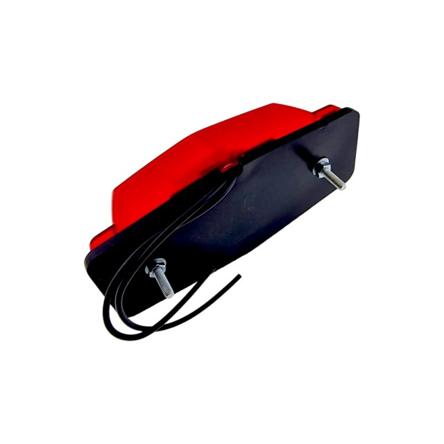 Red double burner lamp