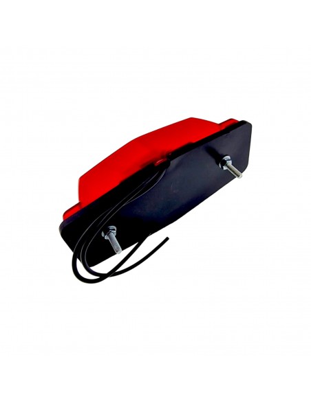 Red double burner lamp