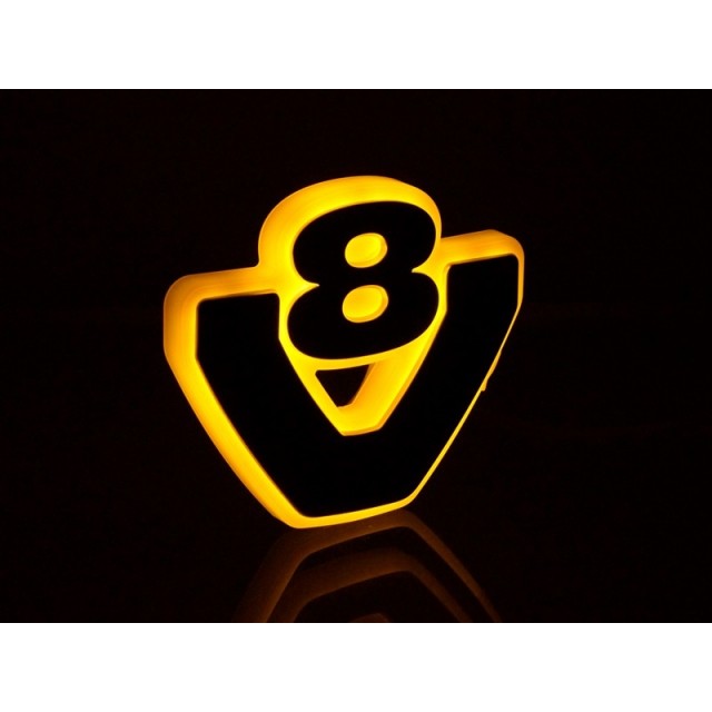 Illuminated base for V8 emblem -...